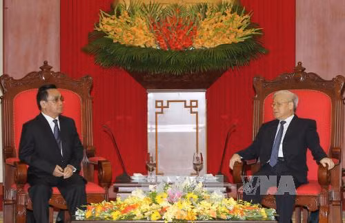 Tổng Bí thư tiếp Thủ tướng Lào Thăm-ma-vông ảnh 2