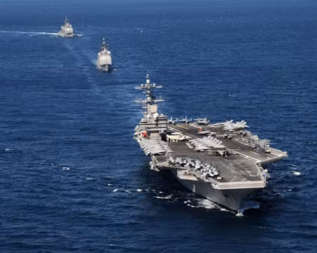 Cháy trên tàu sân bay "George Bush" của Mỹ ảnh 1