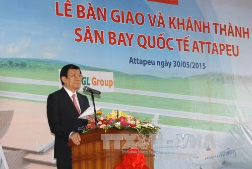 Chủ tịch nước dự lễ khánh thành sân bay quốc tế Attapeu, Lào ảnh 2