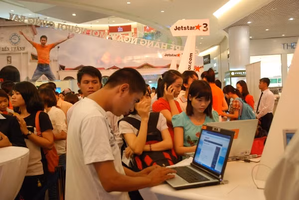 Hành khách Jetstar Pacific check – in trực tuyến tăng 443% ảnh 1