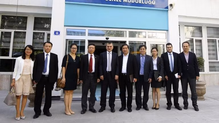 Đoàn Ban Chỉ đạo Công tác Thông tin đối ngoại Trung ương thăm Hãng thông tấn Thổ Nhĩ Kỳ ảnh 1