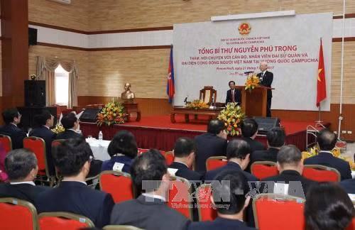 Tổng Bí thư Nguyễn Phú Trọng rời thủ đô Phnom Penh, đi thăm tỉnh Prec Sihanouk ảnh 1