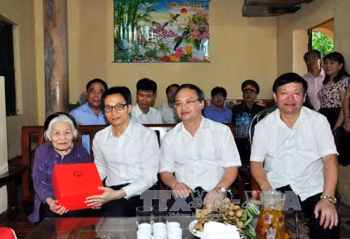 Phó Thủ tướng Vũ Đức Đam thăm, tặng quà người có công với cách mạng tỉnh Hưng Yên ảnh 1