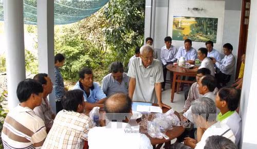 Người thương binh tâm huyết với mô hình cánh đồng mẫu lớn ảnh 1