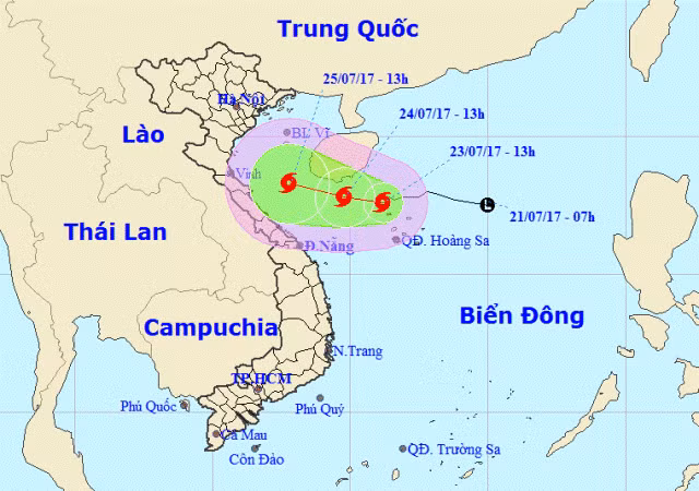 Áp thấp nhiệt đới đã mạnh lên thành bão số 4 ảnh 1