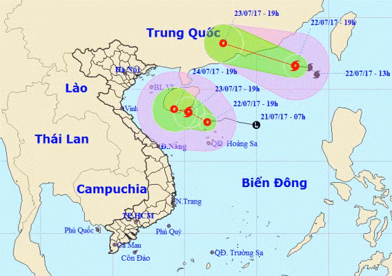 Cập nhật: Bão số 3 suy yếu, áp thấp nhiệt đới có thể mạnh thêm thành bão ảnh 1
