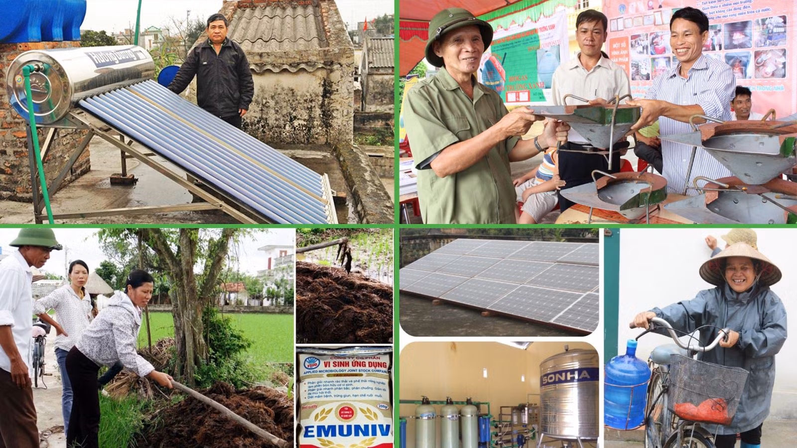 Bà con các địa phương vui mừng khi được hưởng lợi từ mô hình "Lập kế hoạch năng lượng địa phương". Ảnh: GreenID