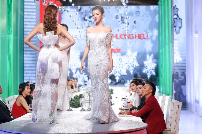 Thí sinh The Face catwalk bàn tiệc, team Lan Khuê chiến thắng tuần này ảnh 1
