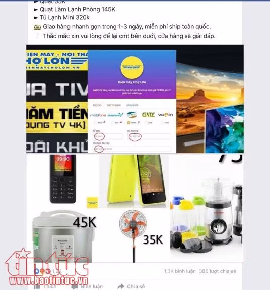 Nhiều chiêu lừa đảo người tiêu dùng qua Facebook bằng fanpage giả mạo ảnh 1
