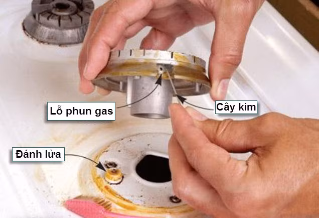Bếp gas bị nhỏ lửa, xử lý thế nào? ảnh 1