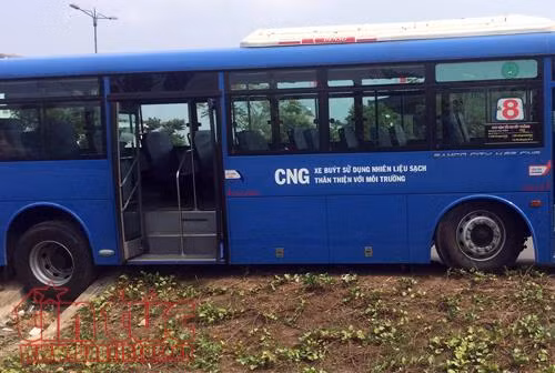 Xe buýt lao lên lề đường, nhiều hành khách một phen hú vía ảnh 1