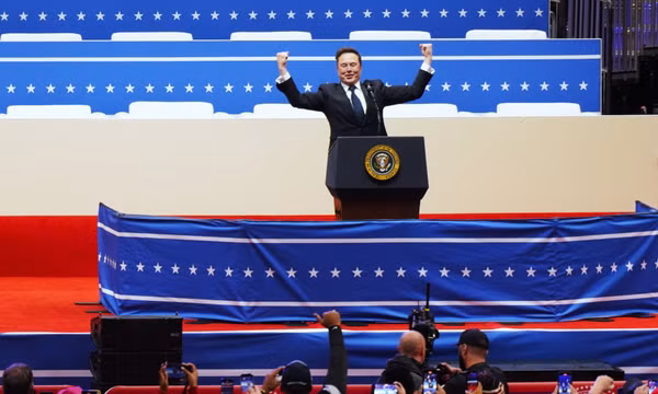 Tỷ phú Elon Musk phát biểu tại Washington, D.C., Mỹ. Ảnh: THX/TTXVN phát