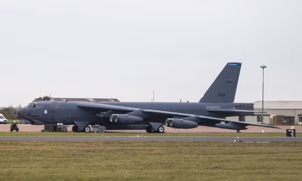 Máy bay ném bom B-52H Stratofortress của Không quân Mỹ tại căn cứ RAF Fairford năm 2019. Ảnh: Wikimedia Commons