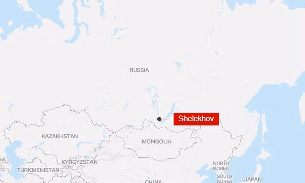 Bản đồ chỉ vị trí Shelekhov, nơi có Viện Nghiên cứu Chống dịch hạch. Ảnh: Mapbox