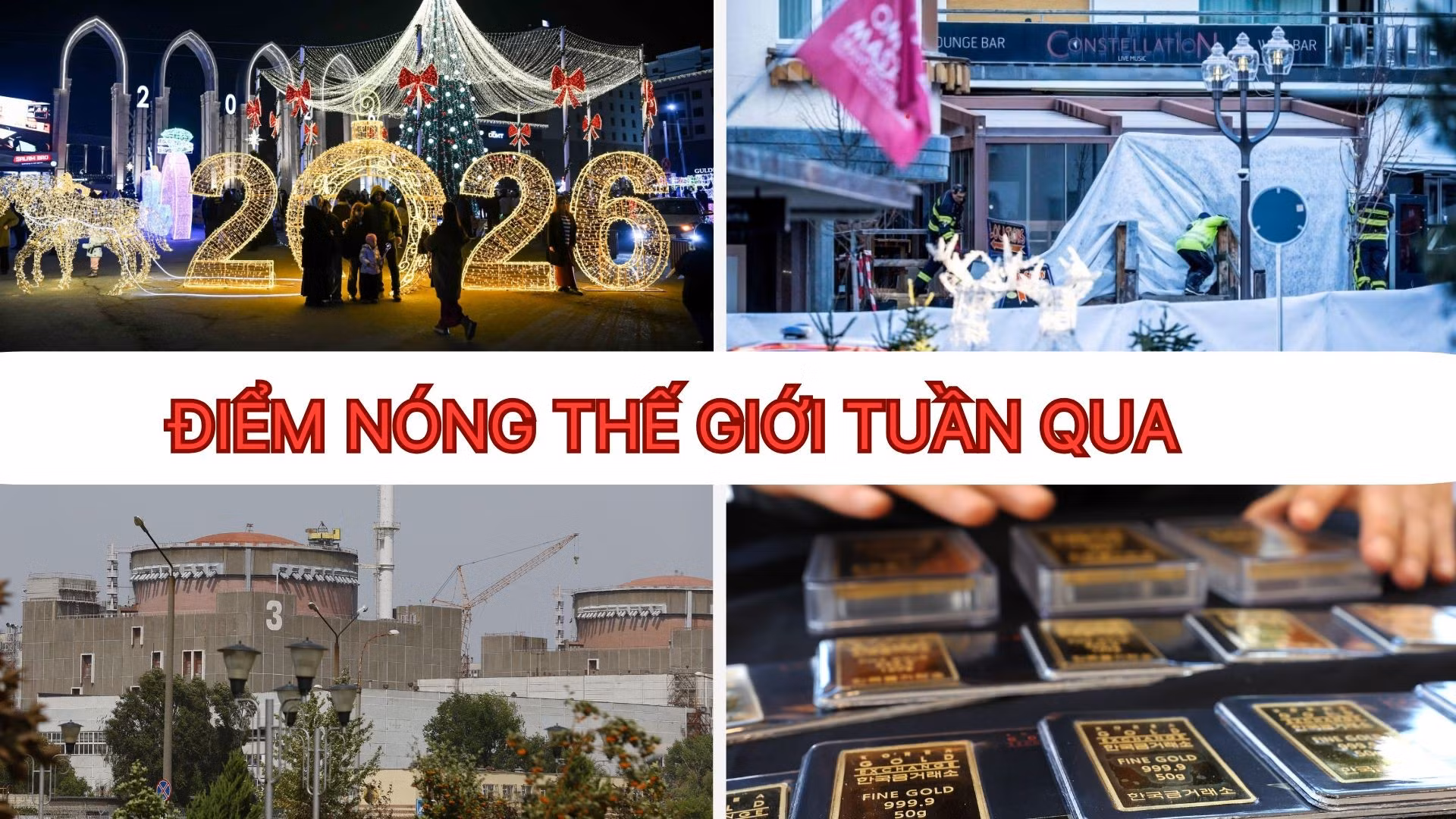 Tin tức TV: Thế giới tưng bừng đón năm mới 2026; Nga-Ukraine đạt thoả thuận ngừng bắn cục bộ hiếm hoi