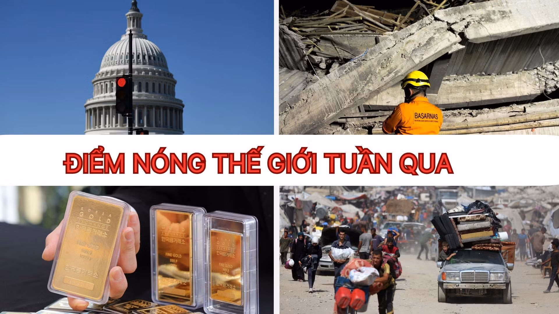Tin tức TV: Giá vàng dự báo có thể còn tăng mạnh; động đất gây thương vong nặng nề ở Philippines