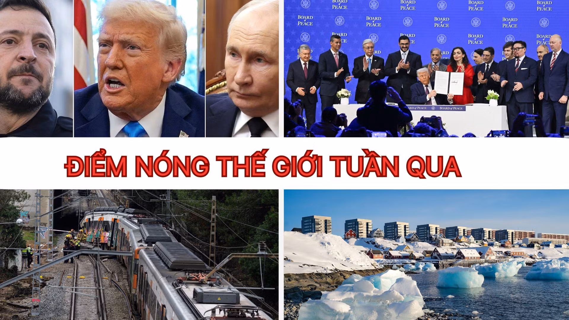 Tin tức TV: Nga-Mỹ-Ukraine tổ chức gặp ba bên đầu tiên; căng thẳng Greenland bất ngờ hạ nhiệt