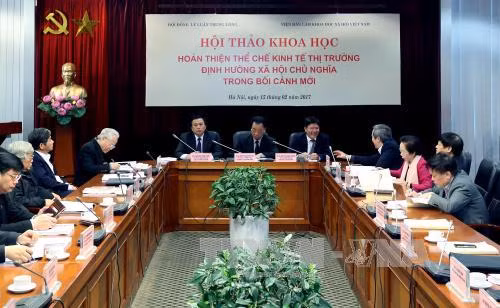Đẩy mạnh hoàn thiện thể chế kinh tế thị trường định hướng xã hội chủ nghĩa tại Việt Nam ảnh 2