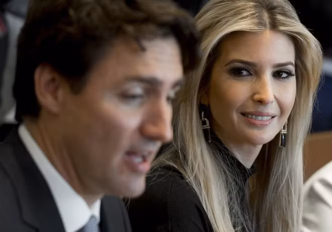 Con gái Tổng thống Trump 'đắm đuối' nhìn Thủ tướng Canada điển trai ảnh 2