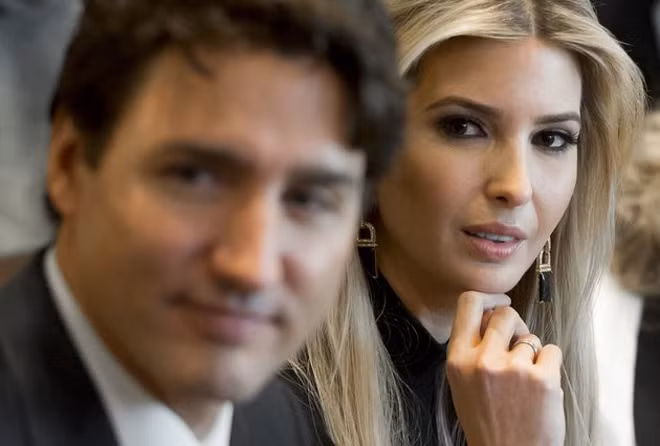 Con gái Tổng thống Trump 'đắm đuối' nhìn Thủ tướng Canada điển trai ảnh 1
