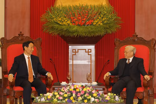 Tổng Bí thư Nguyễn Phú Trọng tiếp Đoàn đại biểu ĐCS Trung Quốc ảnh 1