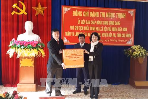 Phó Chủ tịch nước làm việc tại Cao Bằng ảnh 2