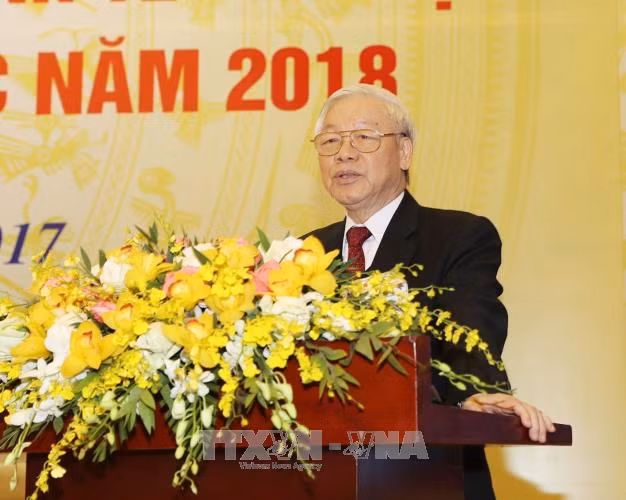 Tổng Bí thư Nguyễn Phú Trọng: Phát triển nhanh và bền vững hơn, không để tụt hậu ảnh 1