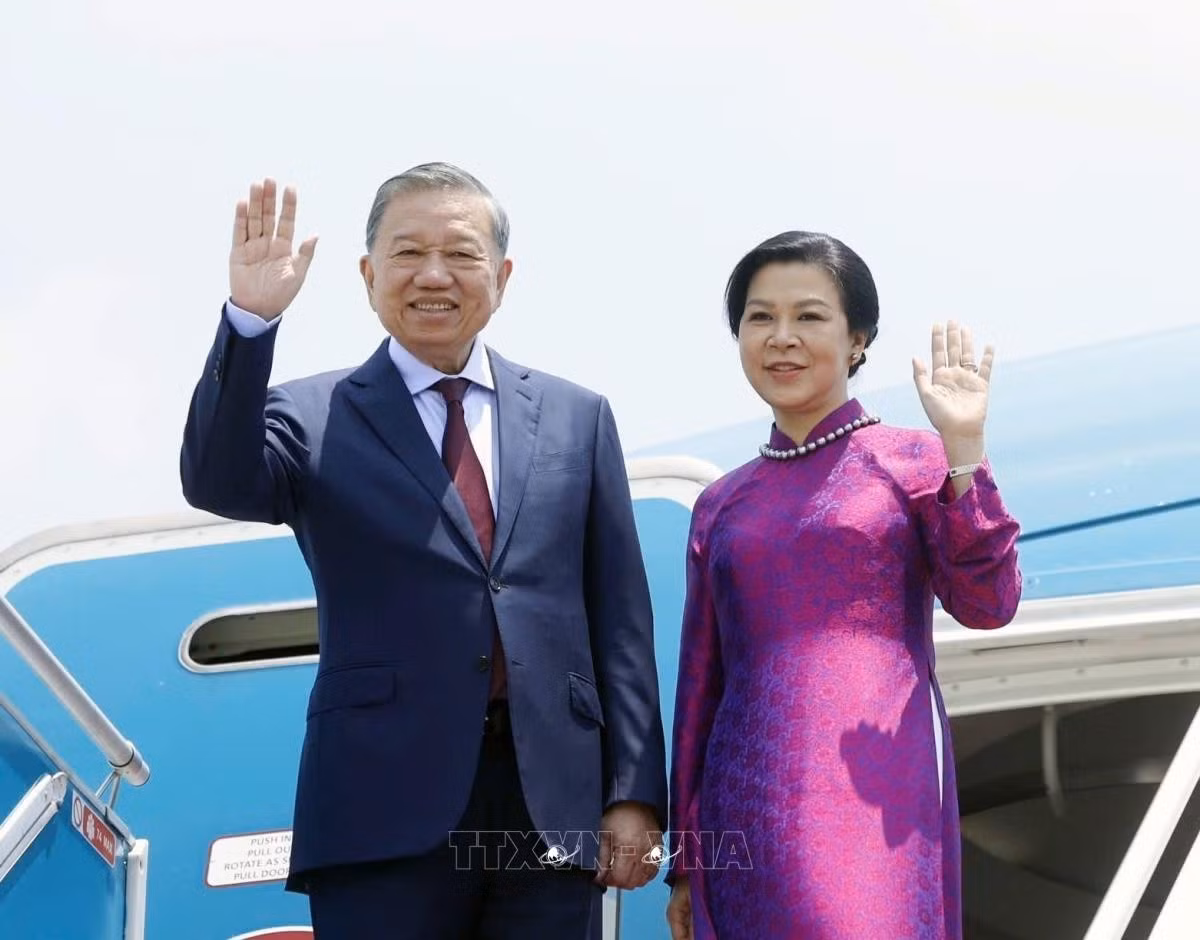 Tổng Bí thư, Chủ tịch nước Tô Lâm và Phu nhân. Ảnh tư liệu: Thống Nhất/TTXVN