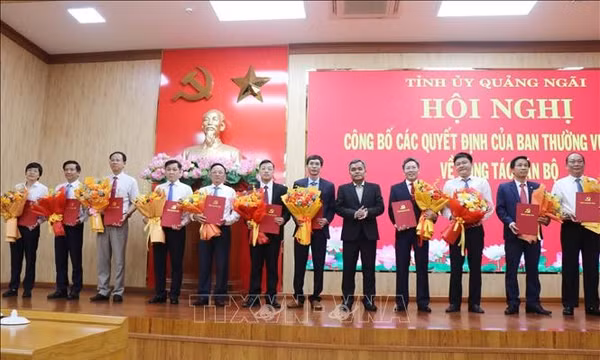 Quảng Ngãi điều động, luân chuyển nhiều vị trí cán bộ chủ chốt