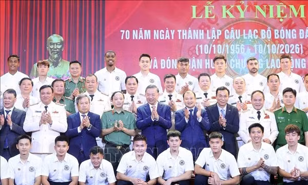 Tổng Bí thư, Chủ tịch nước Tô Lâm dự Lễ kỷ niệm 70 năm thành lập CLB bóng đá Công an Hà Nội