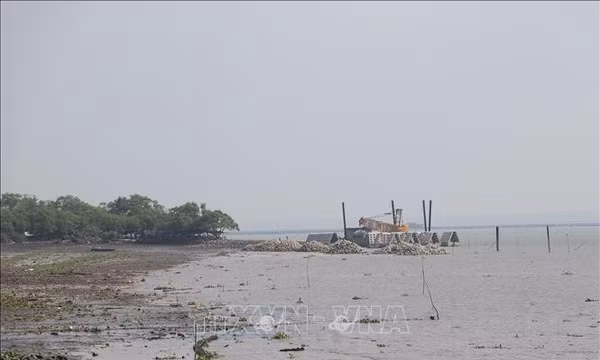 Đồng Tháp: Triển khai dự án chống xói lở đê biển Gò Công