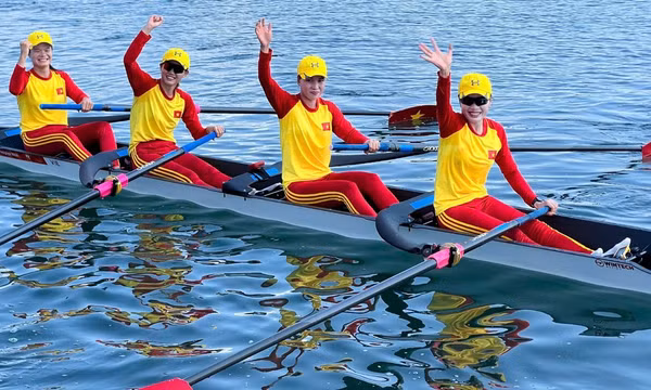 ASIAD 2026: Rowing Việt Nam giành HCĐ Thuyền bốn nữ một mái chèo
