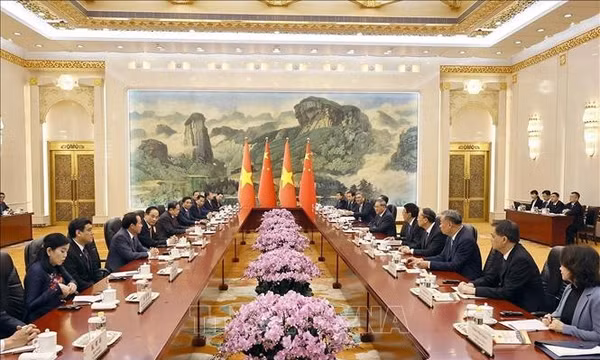 Chủ tịch Quốc hội Trần Thanh Mẫn hội kiến Thủ tướng Trung Quốc Lý Cường