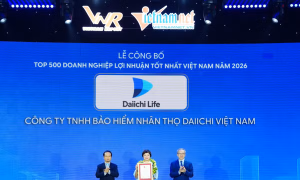 Daiichi Life Việt Nam góp mặt trong Top 500 doanh nghiệp lợi nhuận tốt nhất