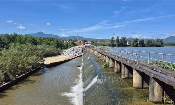 Quảng Trị: Khắc phục tạm thời các vị trí sạt lở đập Rẫy Họ