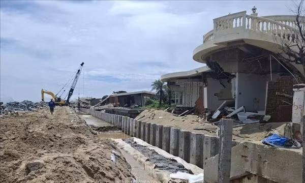 Hà Tĩnh đẩy nhanh tiến độ kè biển Xuân Thành