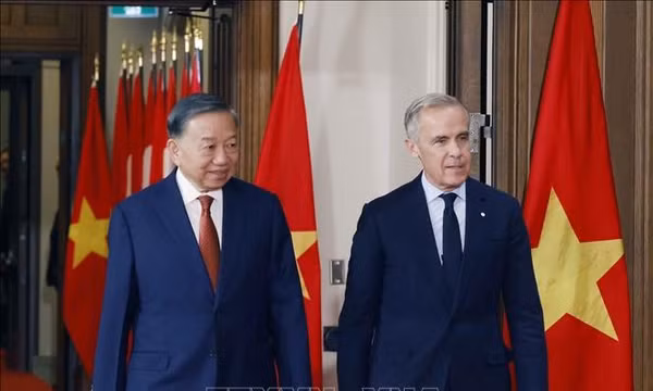Thủ tướng Canada đón, hội đàm với Tổng Bí thư, Chủ tịch nước Tô Lâm