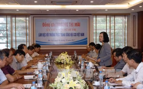 Trưởng Ban Dân vận Trung ương làm việc với Trung ương Hội Cựu chiến binh ảnh 1