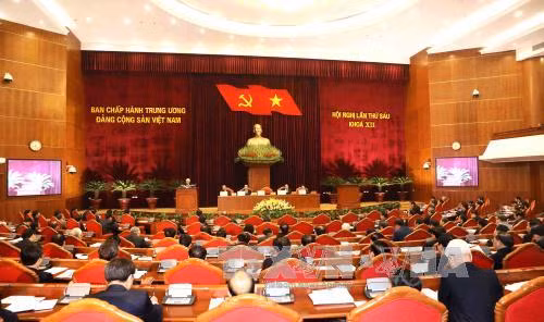 Ngày làm việc đầu tiên Hội nghị lần thứ sáu Ban Chấp hành Trung ương Đảng khóa XII ảnh 1