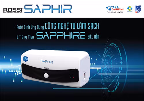 'Sốt' bình nước nóng tráng men Sapphire nhân tạo, tự làm sạch ảnh 2