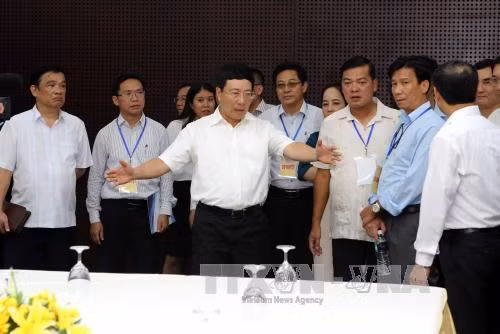 Phó Thủ tướng Phạm Bình Minh sơ duyệt chuẩn bị Tuần lễ Cấp cao APEC 2017 ảnh 2