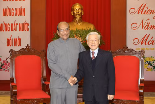 Tổng Bí thư Nguyễn Phú Trọng tiếp Tổng Bí thư ĐCS Sri Lanka ảnh 1
