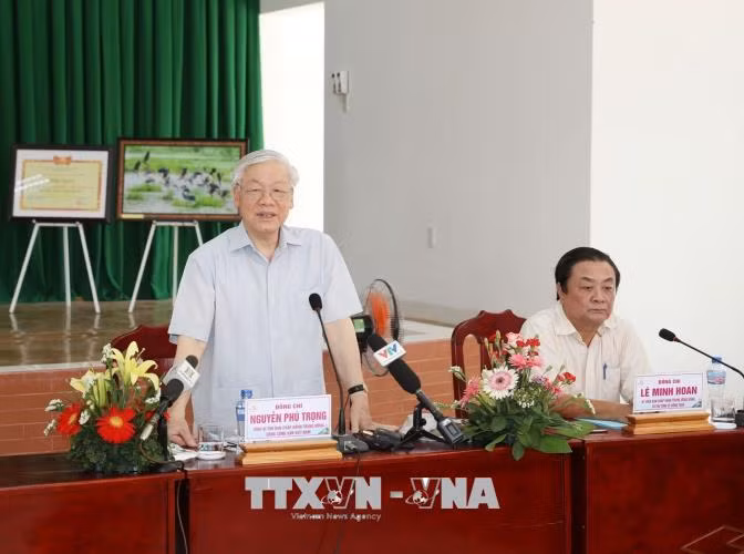 Tổng Bí thư Nguyễn Phú trọng thăm, làm việc tại tỉnh Đồng Tháp ảnh 2