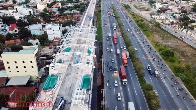 Cận cảnh thi công nhà ga và lắp ráp mái vòm tuyến metro Bến Thành - Suối Tiên ảnh 10