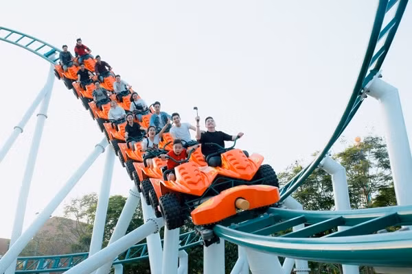 Sun World Danang Wonders trình làng tàu lượn lốc xoáy Paradise Fall siêu chất ảnh 1