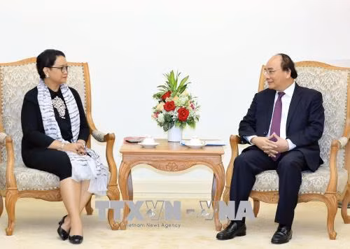 Thủ tướng Nguyễn Xuân Phúc tiếp Bộ trưởng Ngoại giao Indonesia ảnh 1