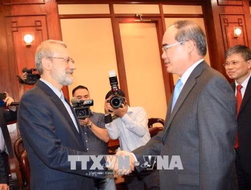 Bí thư Thành ủy Thành phố Hồ Chí Minh tiếp Chủ tịch Quốc hội Iran ảnh 1