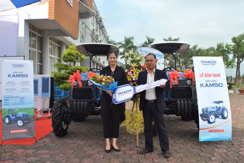 Máy kéo thương hiệu THACO xuất xưởng phục vụ sản xuất nông nghiệp ảnh 1