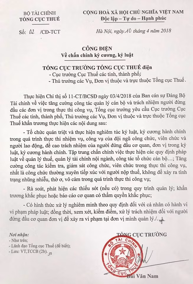 Giám sát công chức thường xuyên tiếp xúc với người nộp thuế ảnh 1