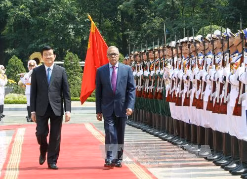 Chủ tịch nước hội đàm với Tổng thống Bangladesh ảnh 1
